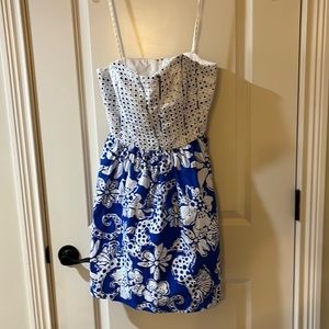 Lily Pulitzer strapless dress. Size 6